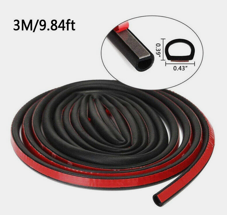 Car Door Edge Rubber Seal Trim Molding Strip Rubber Weather Stripping Protector