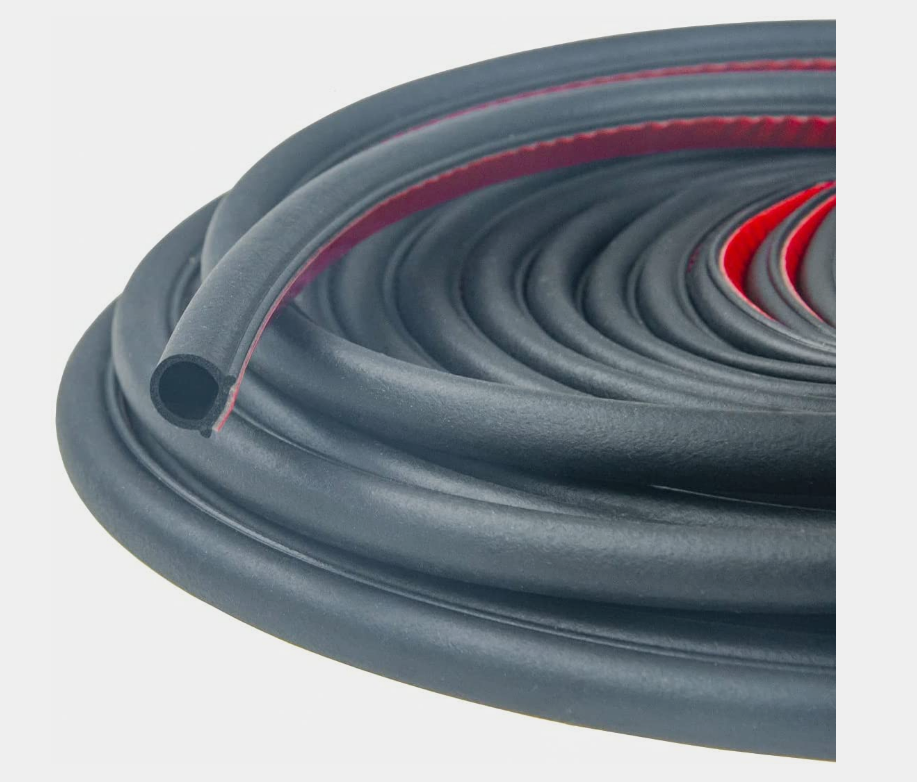 Universal Rubber Car Auto Door Seal Weather Stripping, Self-Adhesive Hollow Sealing Strip for Noise Insulation 2/5 Inch Wide X 2/5