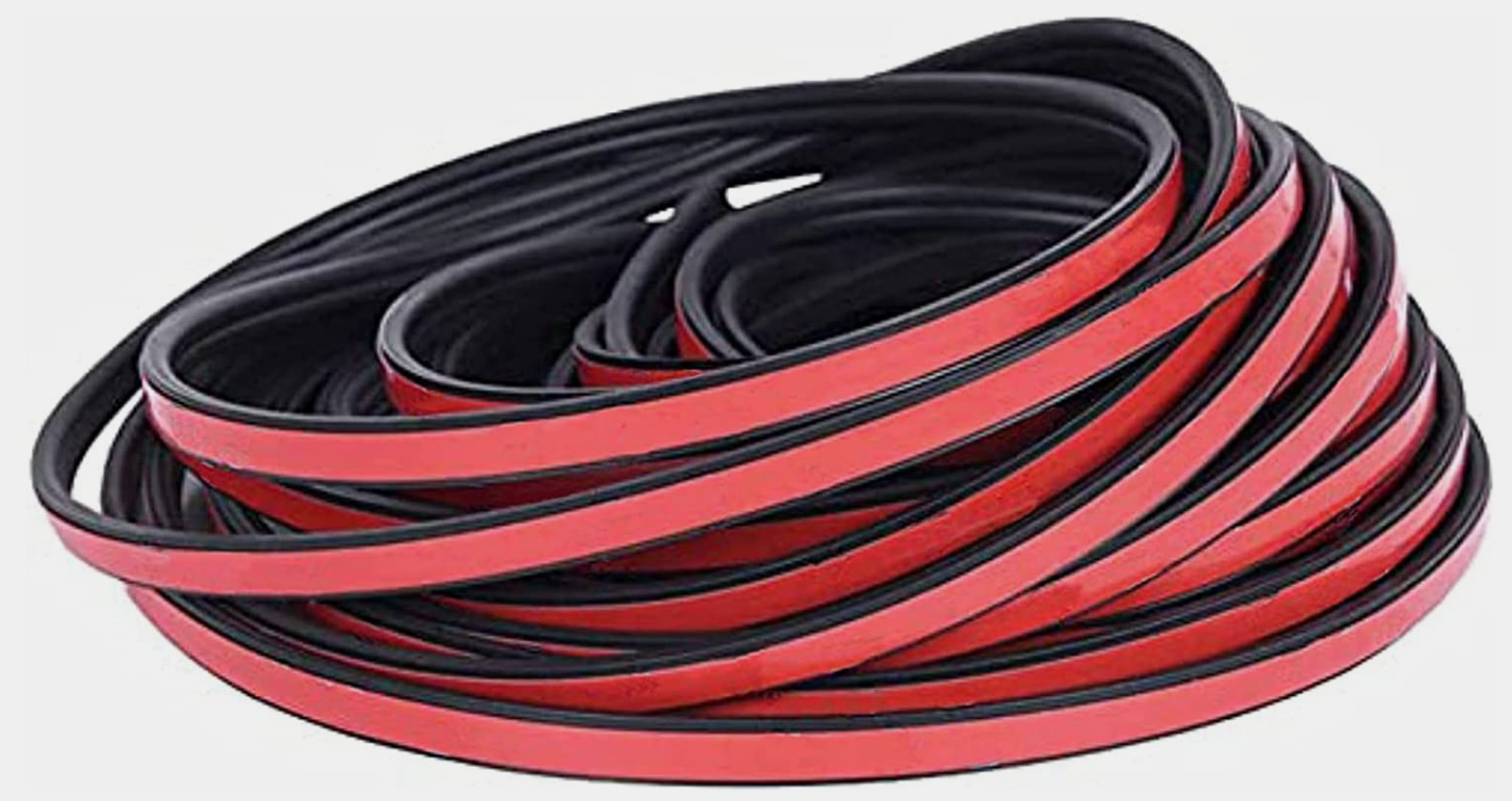 Rubber Seal Self Adhesive Weather Stripping, Car Rubber Sealing Strip B-Type Alternative for OEM Universally Fit for Full 4 Doors