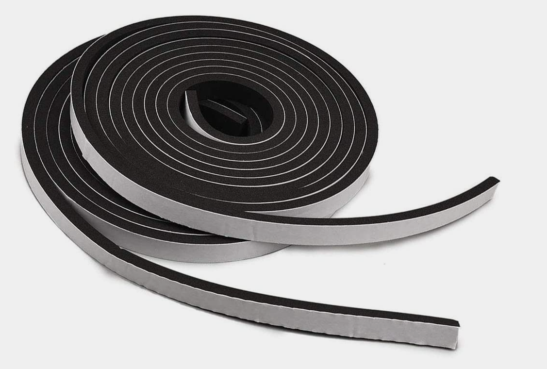 TamBee Weather Stripping Foam Tape 1/2 Inch Wide X 1/4 Inch Thick,High Density Foam Strip Self Adhesive Weatherstrip Insulation Foam Rubber Seal Strip 26 Ft(2 Rolls of 13 Ft Each)