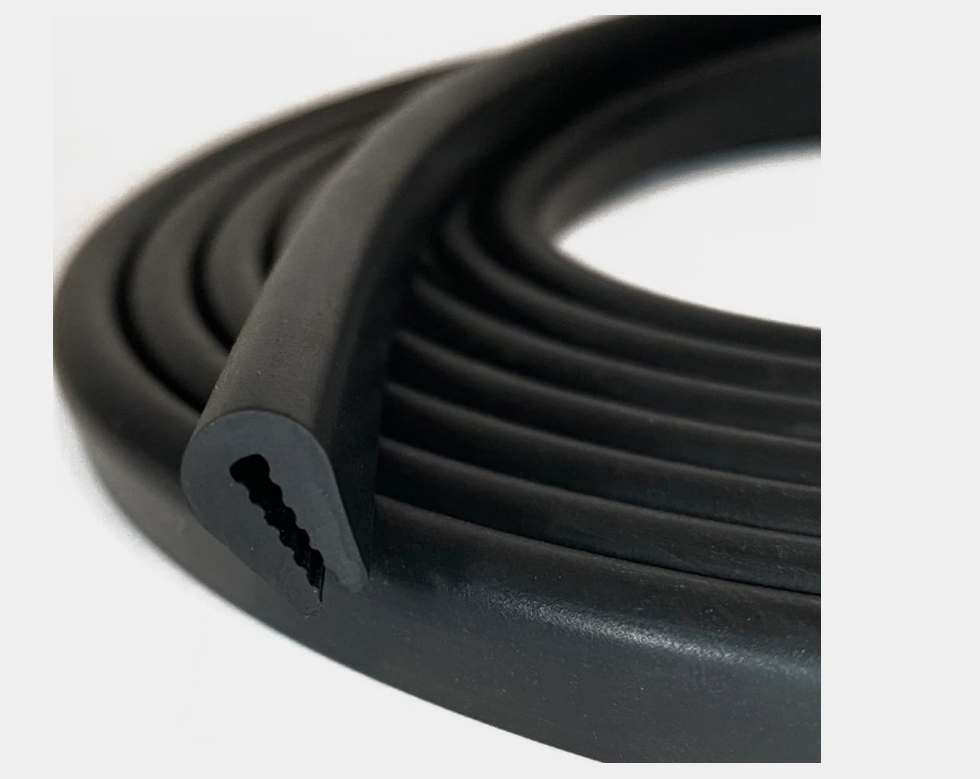  Tintvent Rubber Edge Trim 13Feet, U Channel Edge Seal PVC Plastic, Fits Edge up to 1/16 inch (1.6mm), Black